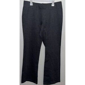 Slimming Options Tummy Control Stretch Pants Women Sz Large Gray Straight Leg